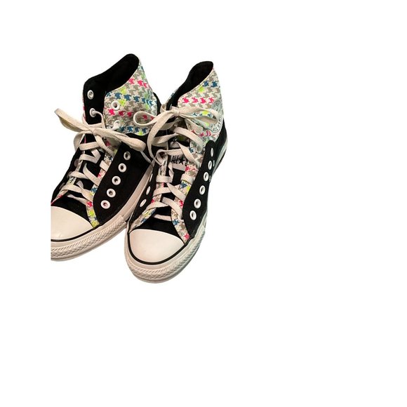 Converse Chuck Taylor Multi Color Splatter Black High Tops Women's‎ Size 8 - Picture 9 of 9